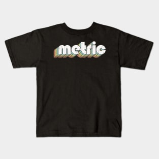 Metric / Rainbow Vintage Kids T-Shirt